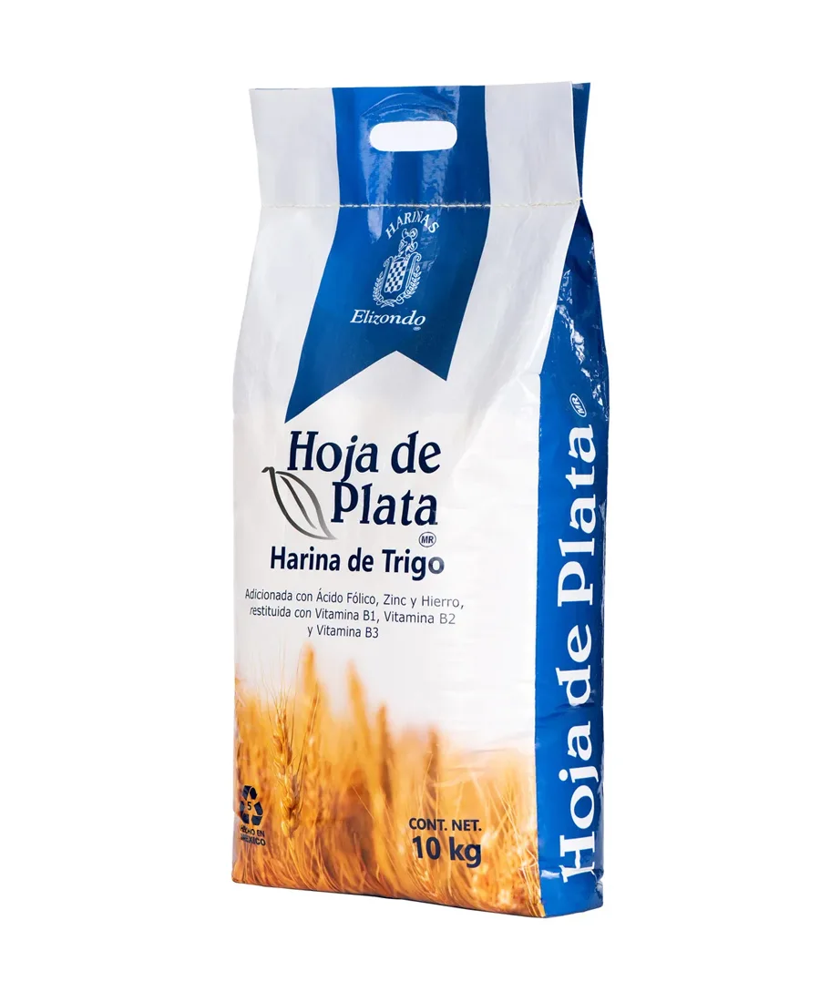Harina de trigo Hoja de Plata Elizondo bulto de 10 Kg