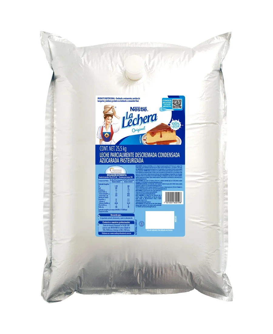 Leche Condensada La Lechera Nestlé bolsa de 25 Kg