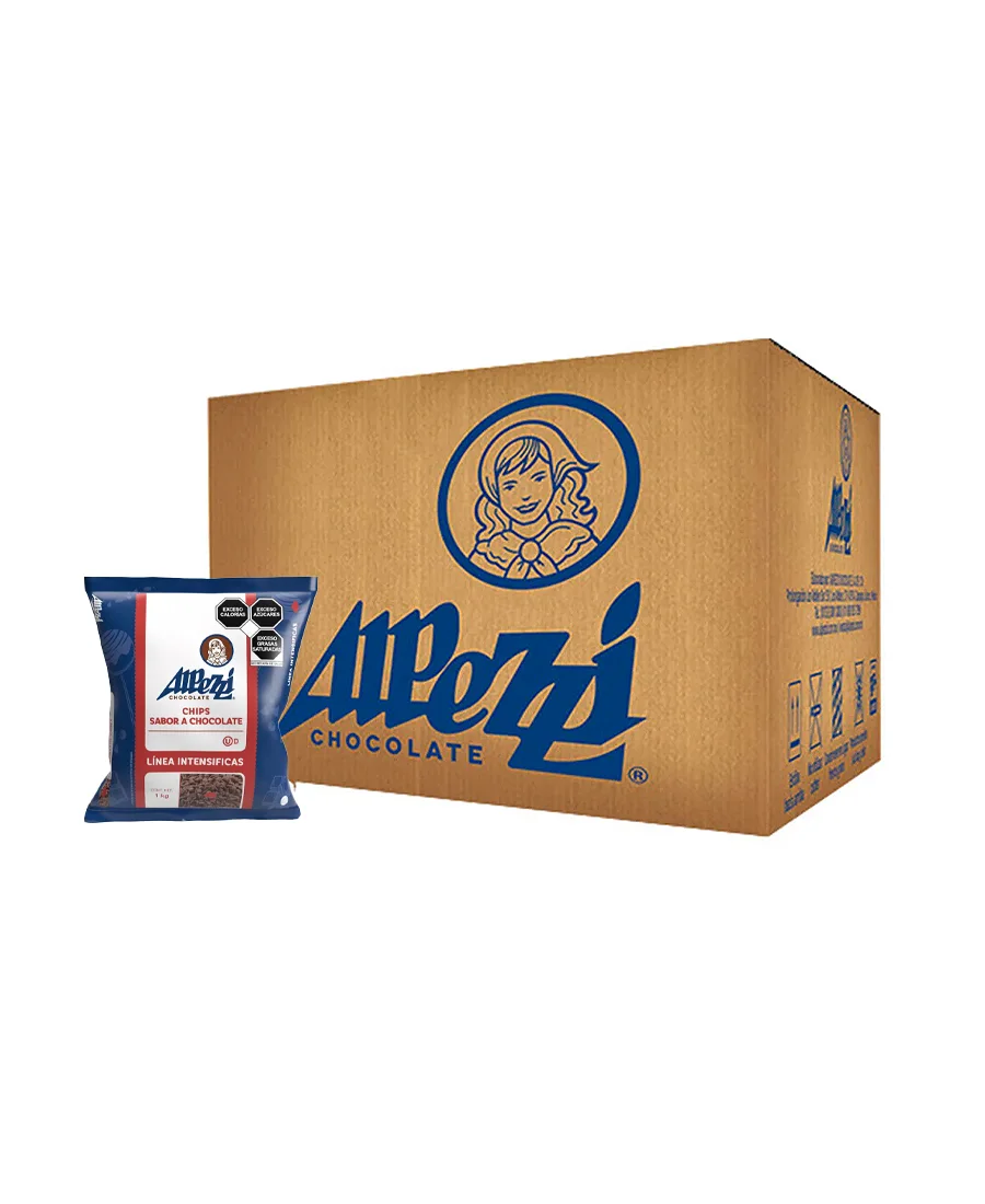 Chips sabor chocolate Lácteo Alpezzi Caja de 10 Kg