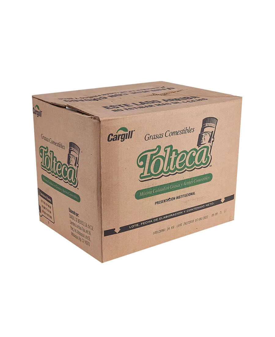Manteca vegetal Tolteca de 24 Kg