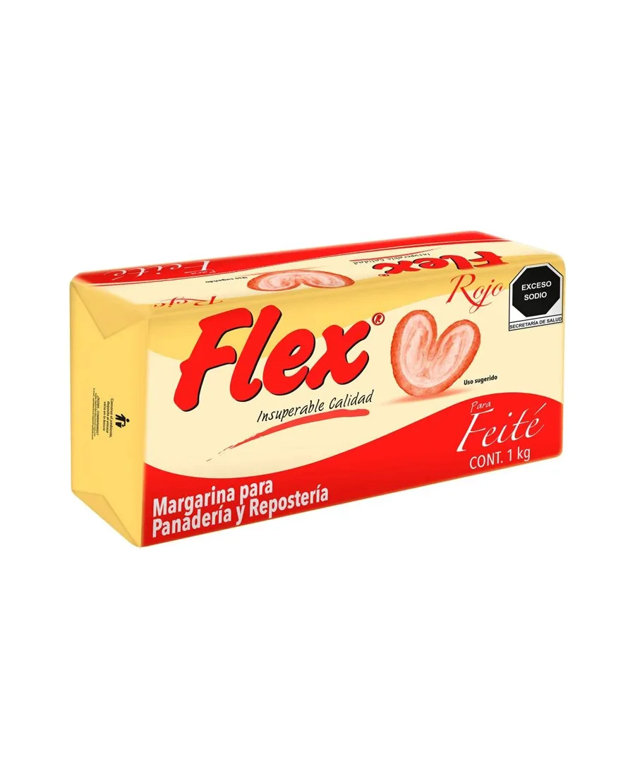 Margarinas Flex Roja Caja de 10 KG con 10 barras de 1 Kg