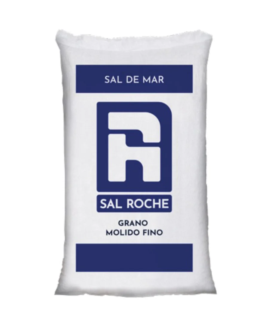 Sal de Mar Molido Fino Roche Bulto de 25 Kg