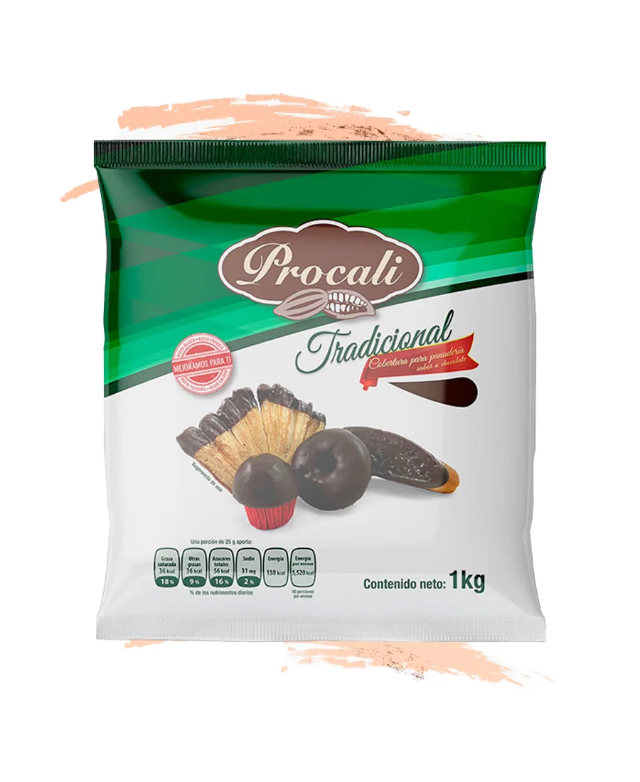 Cobertura de chocolate Procali de 1 Kg