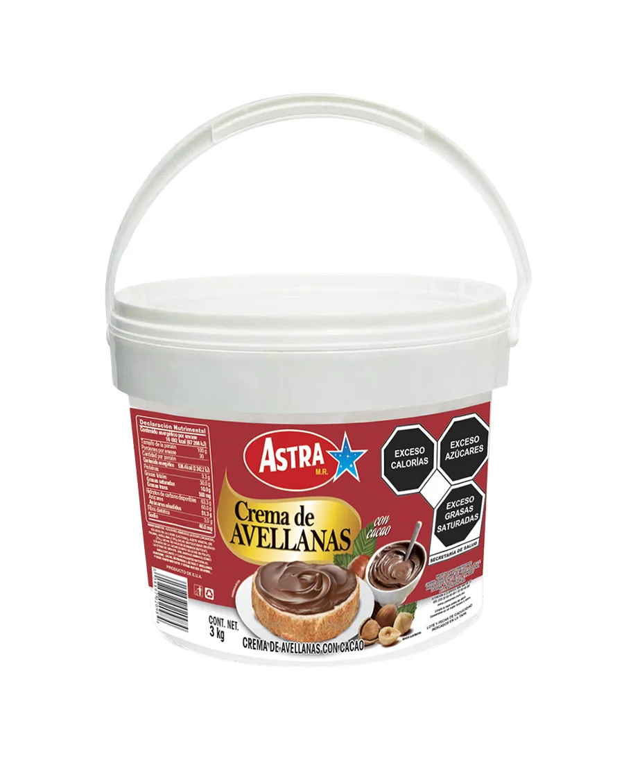 Crema de avellana Astra de 3 Kg