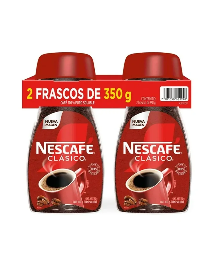 Café soluble Nescafé Paquete Duo de 350 g cada una