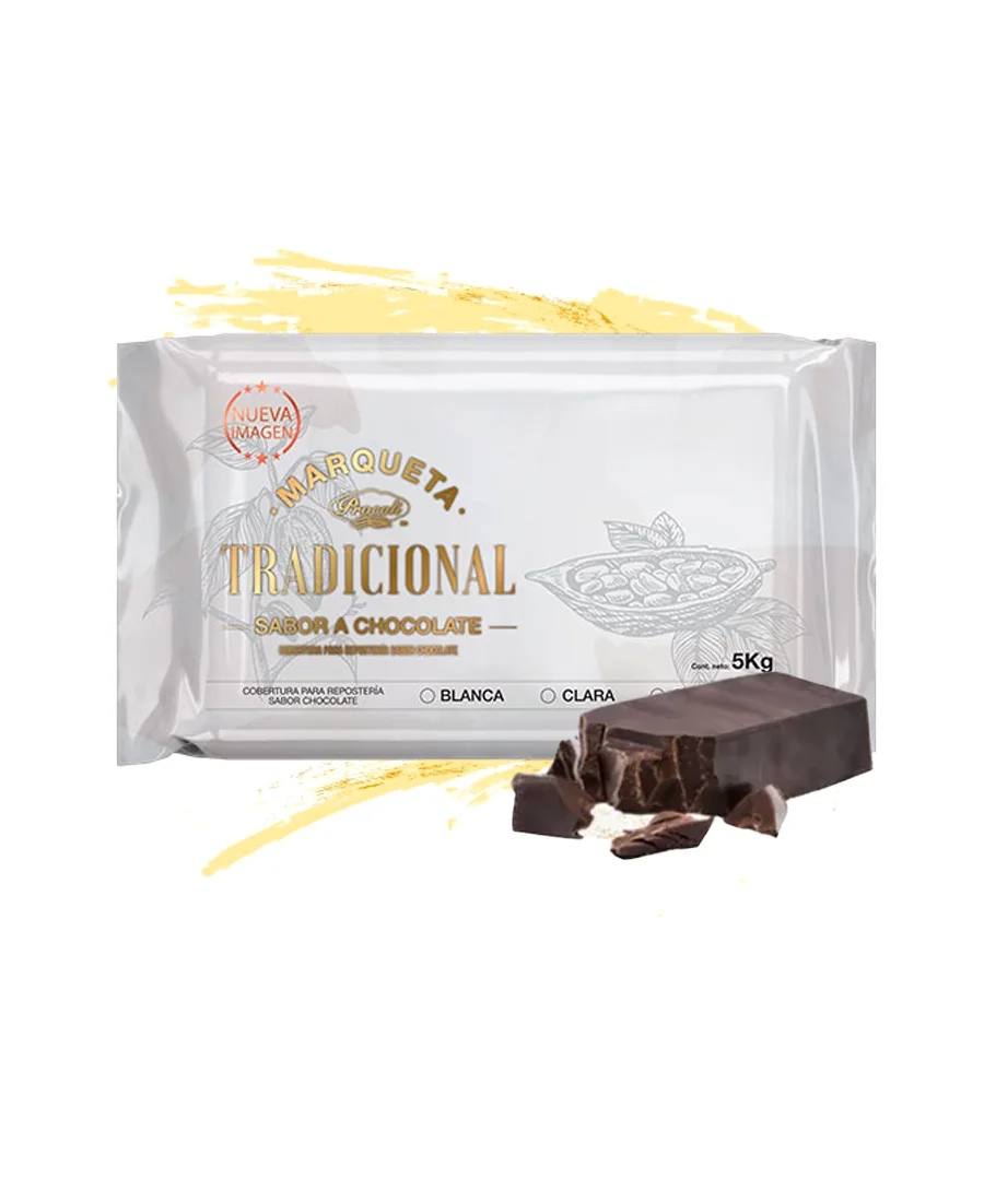 Marqueta de chocolate oscuro Procali de 5 Kg