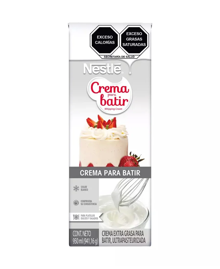 Crema para batir Nestlé de 950 ml