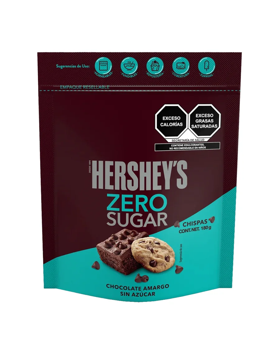 Chispas Hershey's Zero sugar de 180 gr