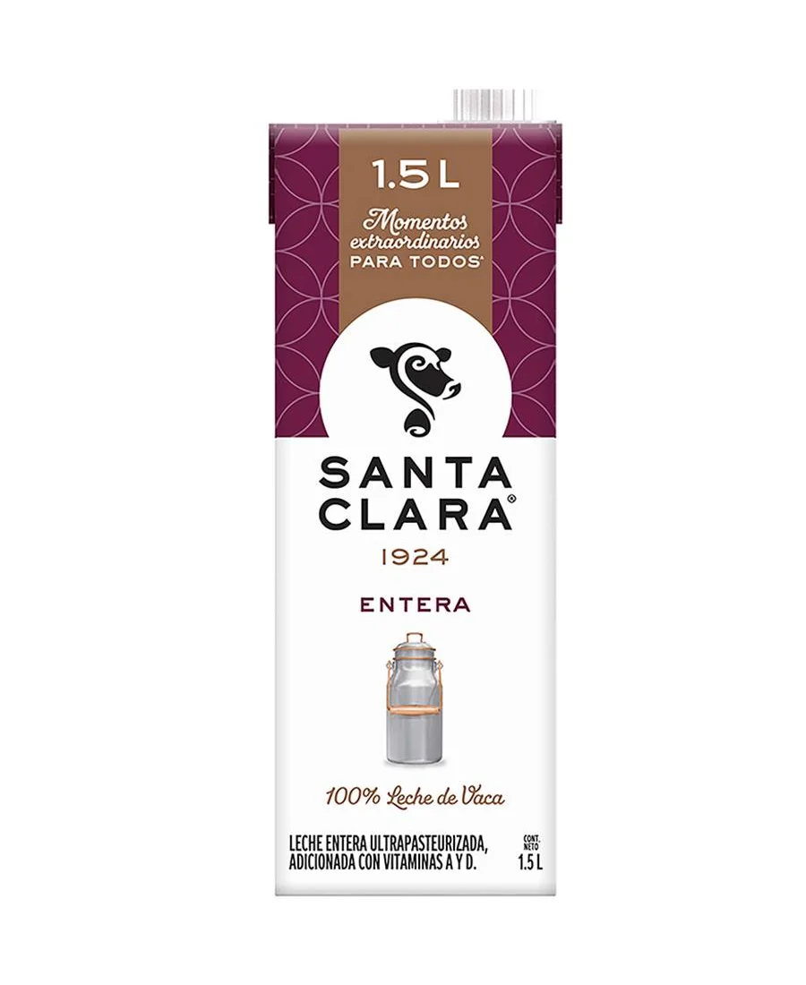 Leche Entera Santa Clara de 1.5 L