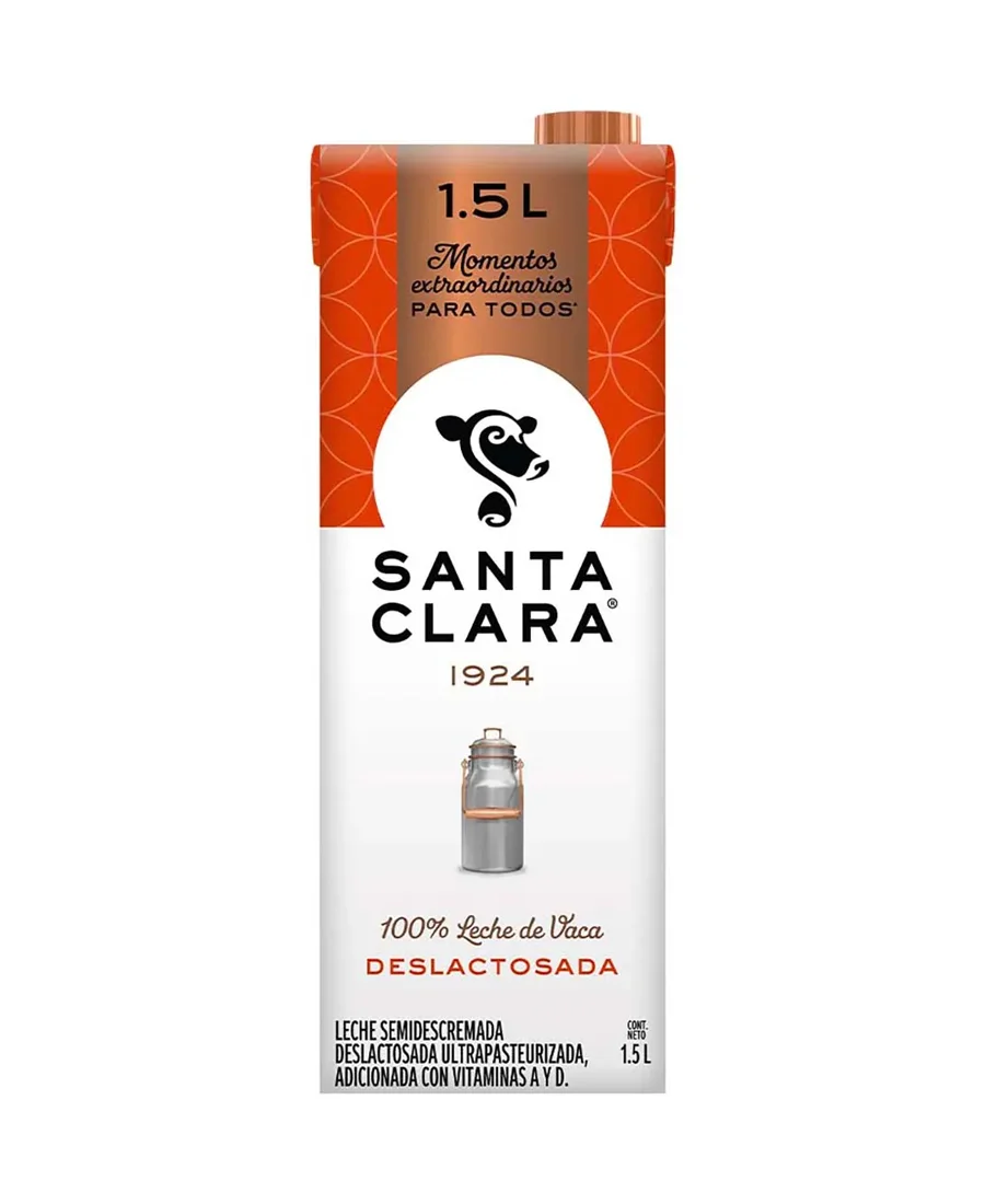 Leche Deslactosada Santa Clara de 1.5 L