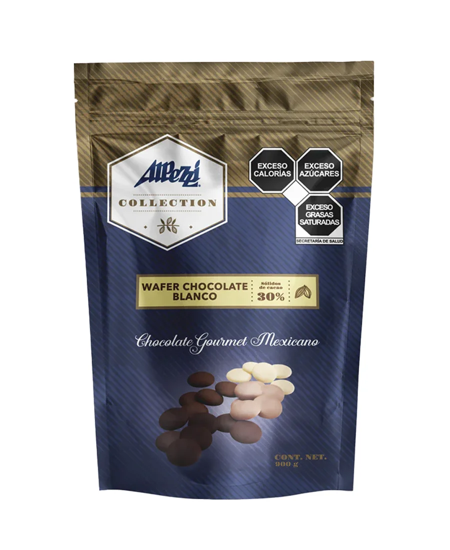 Wafer chocolate blanco Alpezzi de 900 g