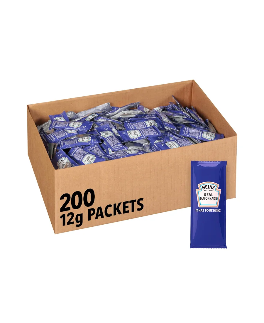 Mayonesa Real Heinz con 500 sobres de 12 g