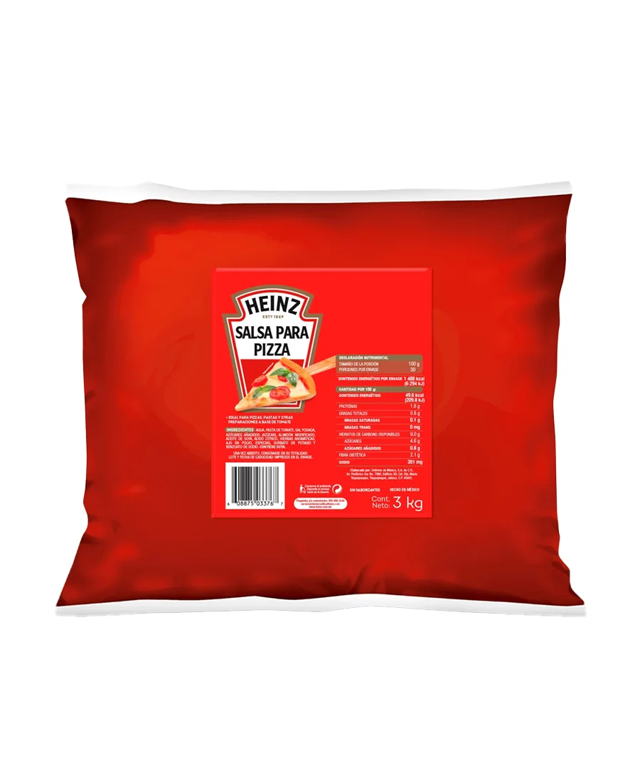 Salsa para pizza Heinz Pouch de 3 Kg