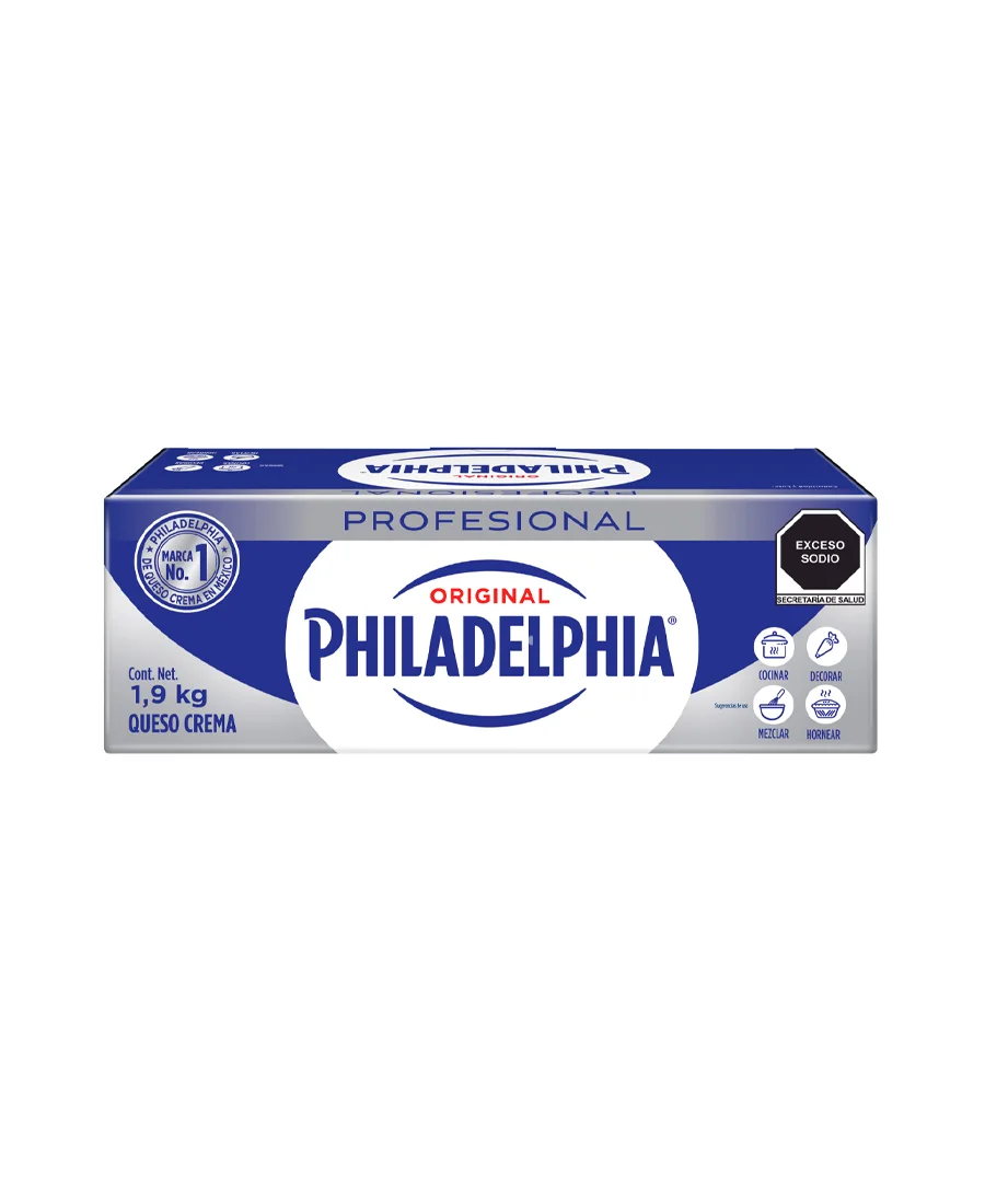 Queso Crema Philadelphia de 1.9 Kg