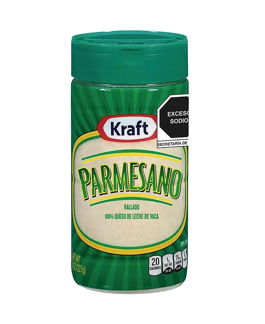 Queso parmesano Kraft de 227 g