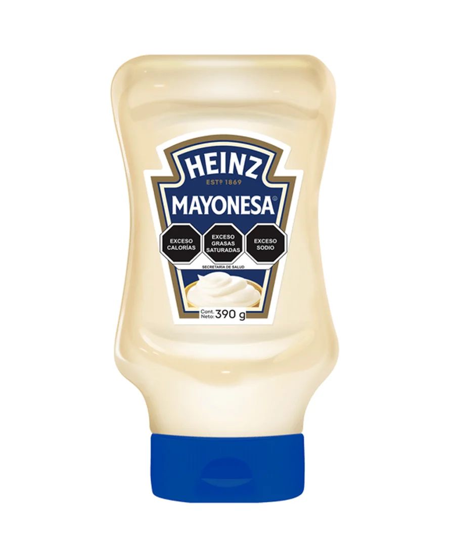 Mayonesa Top Down Heinz de 390 g