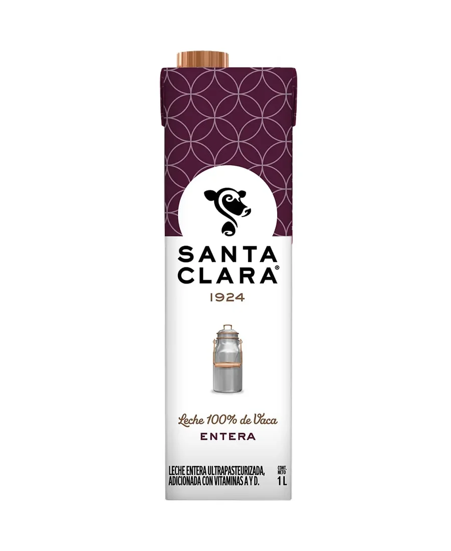 Leche Entera Santa Clara de 1 L