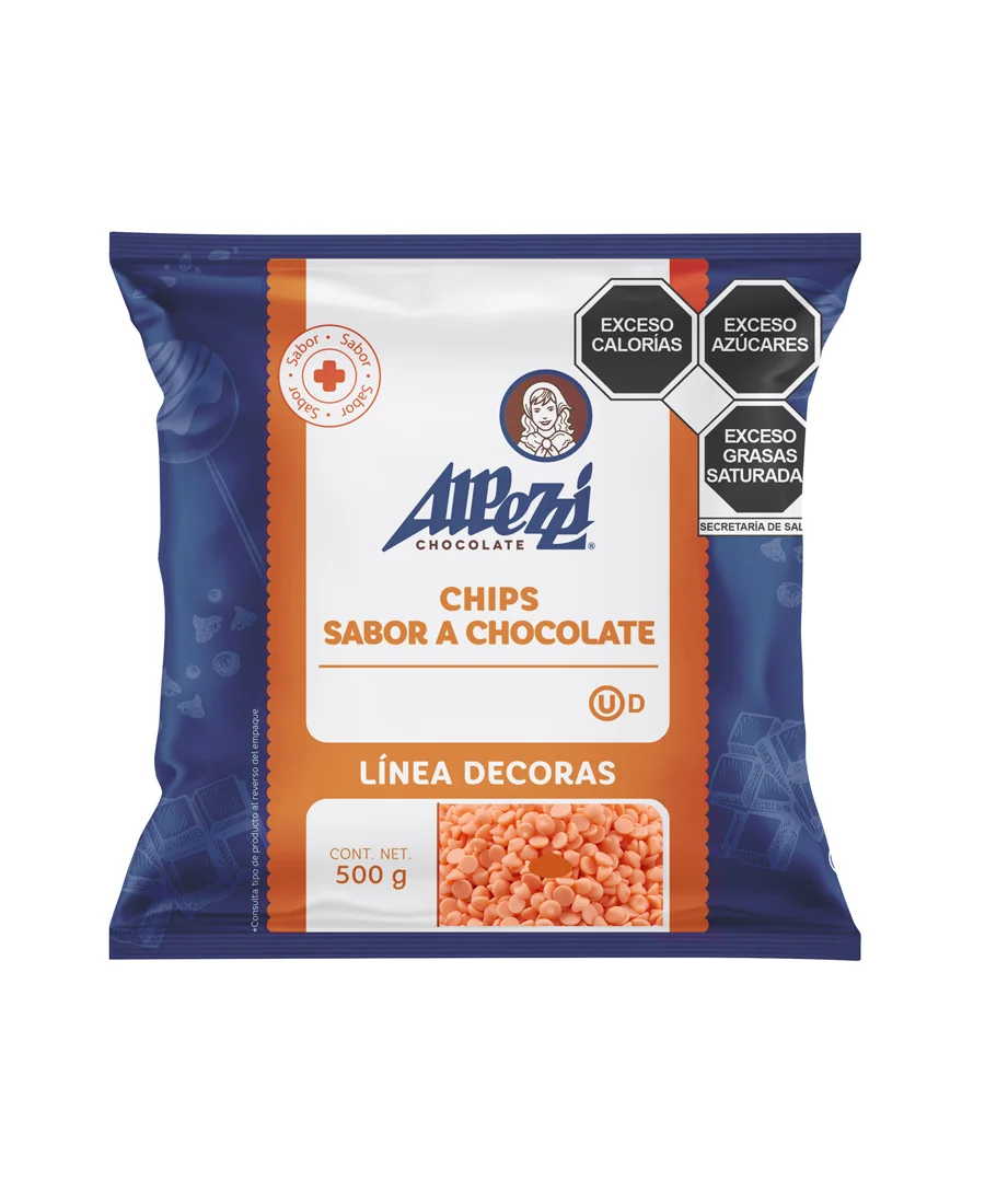Chips salmón sabor chocolate Alpezzi de 500 g  De venta en Zafra Coyoacán