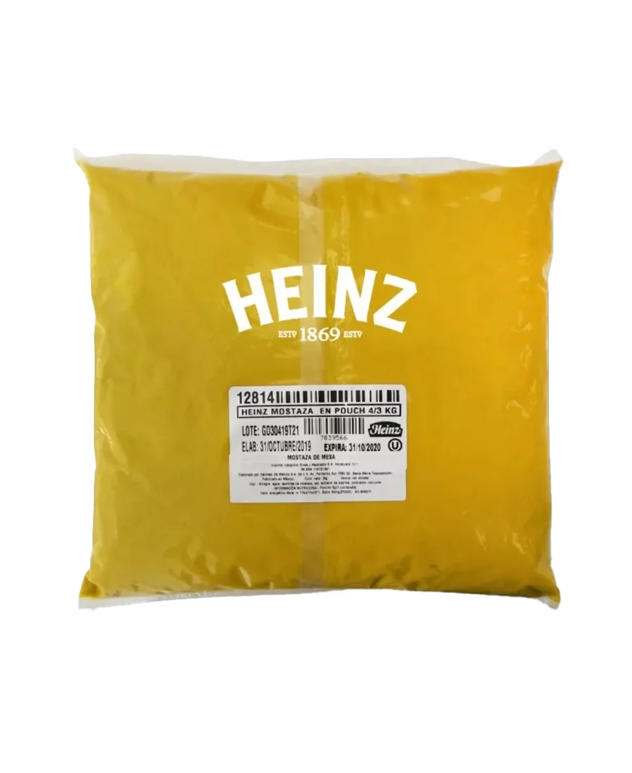 Mostaza Heinz Pouch de 3 Kg  De venta en Zafra Coyoacán